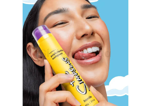 Зубна паста для м'якого відбілювання HISMILE The Simpsons Purple Squishee Toothpaste 60 г - Фото №3