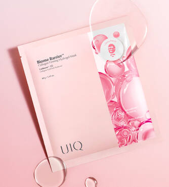 Гідрогелева маска з колагеном UIQ Biome Barrier Collagen Firming Hydrogel Mask 40 г - Фото №2