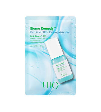 Заспокійлива тканинна маска UIQ Biome Remedy Pore Reset PDRN Calming Mask Sheet 22 мл - Фото №1