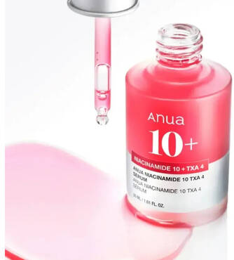 Освітлююча сироватка з ніацинамідом та ТХА кислотою ANUA 10% Niacinamide + 4% Tranexamic Acid Dark Spot Correcting Serum 30 мл - Фото №2