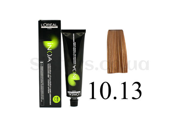 Крем-краска для волос без аммиака L'Oreal Professionnel Inoa Mix - 10.13-экстра светлый блондин пепельно-золотистый 60 g - Фото №1