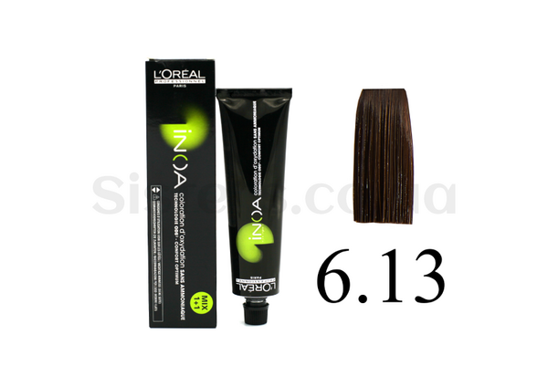 Крем-краска для волос без аммиака L'Oreal Professionnel Inoa Mix - 6.13-sequoia bark - Фото №1