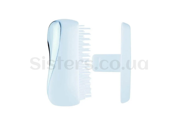 Щетка для волос с крышечкой Tangle Teezer Compact Blue Chrome - Фото №2