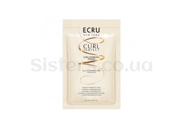 Зволожуюча маска для кучерявого волосся «Ідеальні локони» ECRU NY Curl Perfect Ultra Hydrating Masque 20 мл - Фото №1