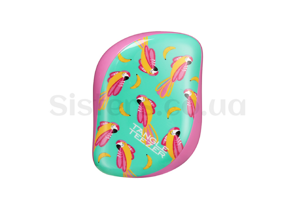 Щетка для волос с крышечкой Tangle Teezer Compact Pink Parrot - Фото №1