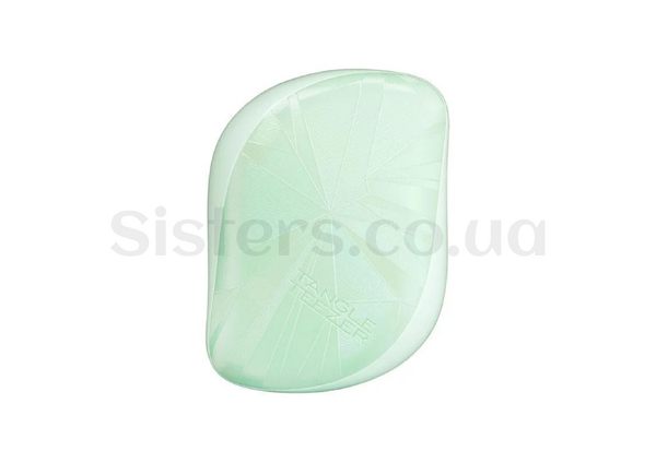 Щетка для волос с крышечкой Tangle Teezer Compact Green Hologram - Фото №1