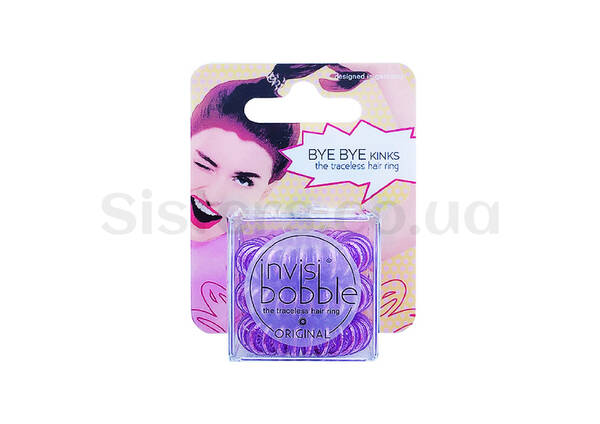 Резинка-браслет для волосся  INVISIBOBBLE  Original Bye Bye Kinks Violet 3 шт - Фото №2