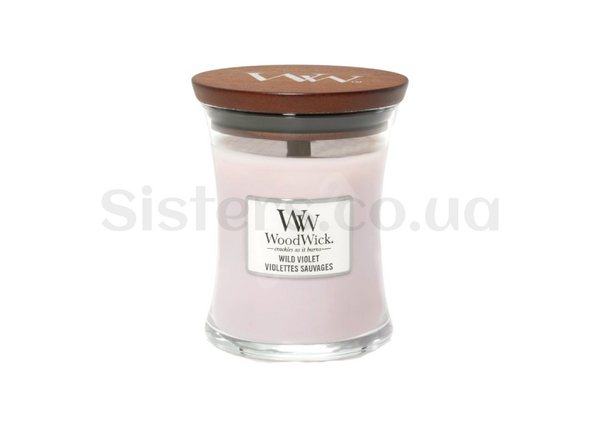 Ароматическая свеча с ароматом фиалок Woodwick Wild Violet 275 g - Фото №1