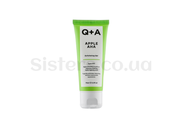 Отшелушивающий гель с кислотами для лица Q+A Apple AHA Exfoliating Gel 75 ml - Фото №1