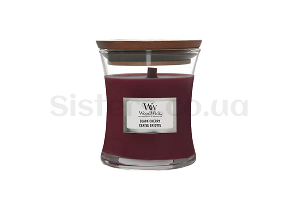 Ароматична свічка з ароматом соковитої черешні WOODWICK Black Cherry 85 г - Фото №1