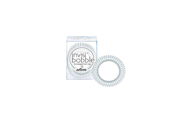Резинка-браслет для волос Invisibobble Slim Crystal Clear 3 штуки - Фото №1