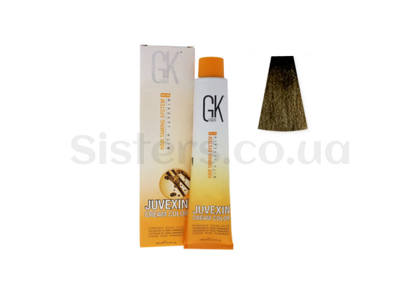 Крем-краска для волос с кератином № 5 GLOBAL KERATIN Juvexin Cream Color Light Brown 100 мл - Фото №1