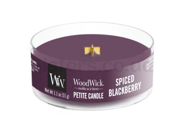Ароматична свічка з ароматом ожини та кориці WOODWICK Ellipse Spiced Blackberry 31 гр - Фото №1