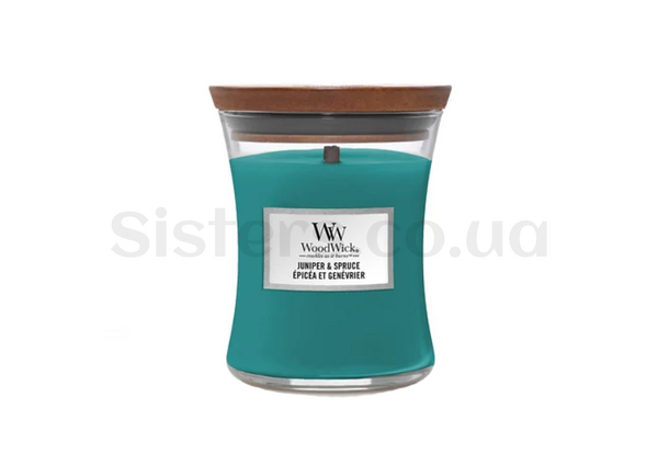 Ароматична свічка із запахом хвої WOODWICK Juniper & Spruce 275 г - Фото №1