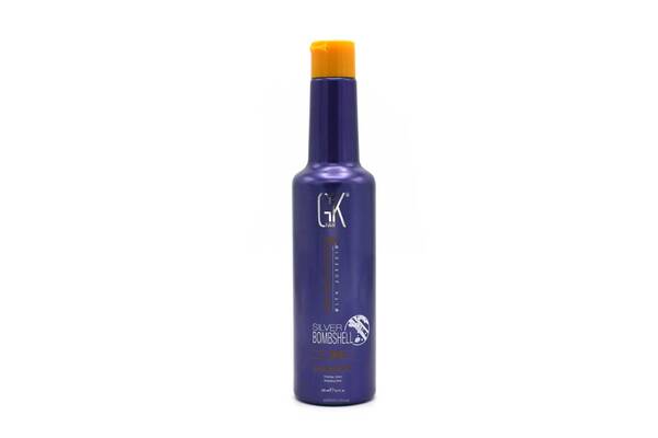 Серебряный шампунь для осветленных волос Global Keratin Silver Shampoo 280 ml - Фото №1