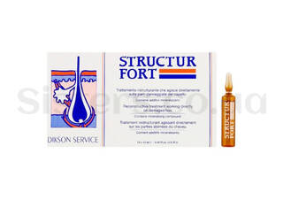 Ампули для відновлення структури волосся DIKSON Structur Fort 10х12 мл - Фото