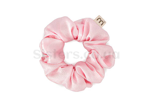 Резинка для волос MON MOU из натурального шелка 1 штука розовая - Фото