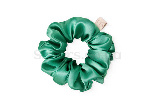 Резинка для волосся MON MOU з натурального шовку 1 штука зелена - Фото