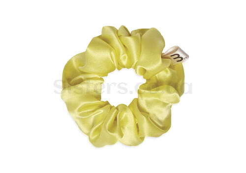 Резинка для волос MON MOU из натурального шелка 1 штука желтая - Фото