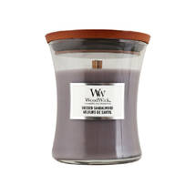 Ароматическая свеча с ароматом замши и сандала WOODWICK Suede and Sandalwood 275 г - Фото