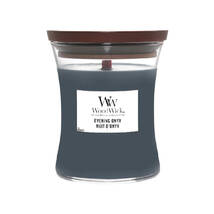 Ароматическая свеча с ароматом черной орхидеи и сандалового дерева WOODWICK Evening Onyx 85 г - Фото