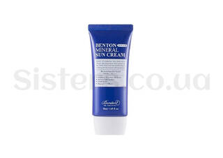 Сонцезахисний крем на мінеральній основі BENTON Skin Fit Mineral Sun Cream SPF50+/PA++++ 50 мл - Фото