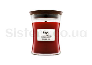 Ароматическая свеча с ароматом ванили и корицы WOODWICK Cinnamon Chai 275 г - Фото