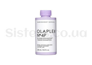 Высококонцентрированный фиолетовый шампунь для осветленных волос OLAPLEX №4P Blonde Enhancer Toning Shampoo 250 мл - Фото