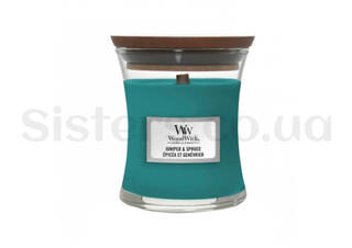 Ароматична свічка із запахом хвої WOODWICK Juniper & Spruce 85г - Фото