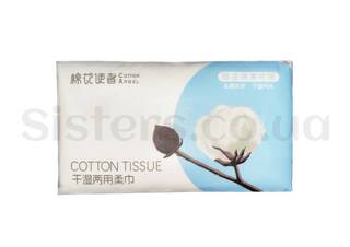 Котонові серветки для обличчя COTTON ANGEL Cotton Tissue 70 шт - Фото