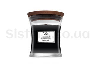 Ароматическая свеча с ароматом пряного перца WOODWICK Black Peppercorn 85 г - Фото