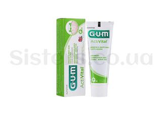 Зубна паста для захисту зубів та свіжого подиху GUM ActiVital 75 мл - Фото