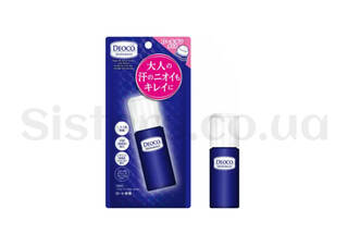 Роликовий дезодорант для усунення вікового запаху ROHTO Deoco Medicated Roll-On 30 мл - Фото