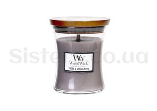 Ароматична свічка з ароматом замші і сандалу WOODWICK Sueded Sandalwood 85 г - Фото