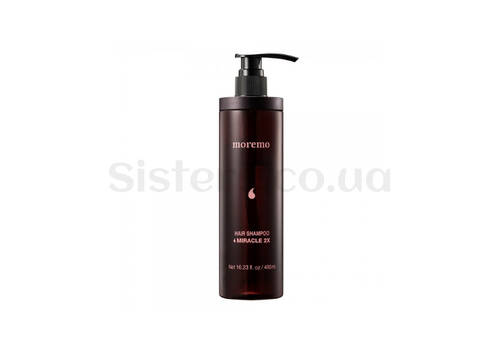 Восстанавливающий шампунь MOREMO Hair Shampoo Miracle 2X 480 мл - Фото