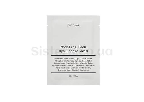 Альгінатна маска ONE THING Modeling Pack Hyaluronic Acid 1 шт - Фото