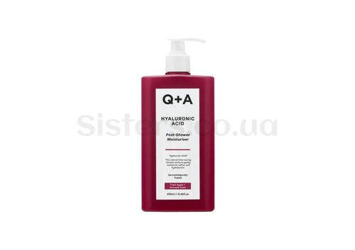 Средство для интенсивного увлажнения влажной кожи Q+A Hyaluronic Acid Post-Shower Moisturiser 250 мл - Фото