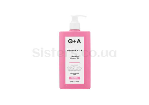 Вітамінізована олія для душу Q+A Vitamin A.C.E Cleansing Shower Oil 250 мл - Фото