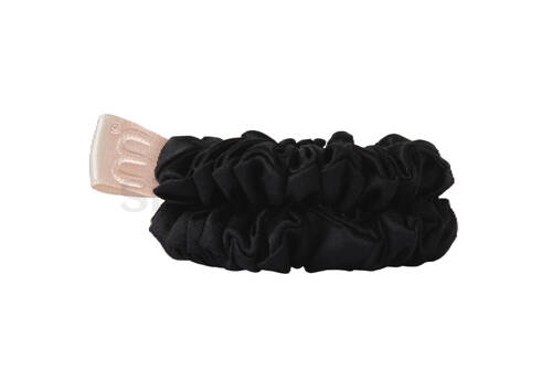 Набір міні резинок із натурального шовку MON MOU Mini Slim 2 шт Чорний - Фото