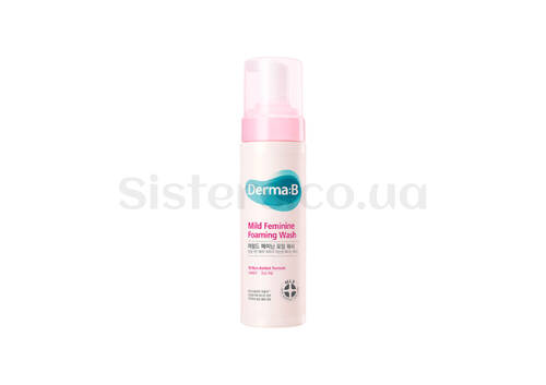 Слабокислотна пінка для інтимної гігієни DERMA-B Mild Feminine Foaming Wash 200 мл - Фото
