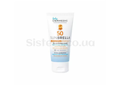 Сонцезахисний крем для дітей DERMEDIC Sunbrella Baby Sun Protection Cream SPF 50 50 мл - Фото