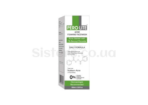 Пінка для вмивання проти акне PEROLITE Acne Cleanser with 1% Benzoyl Peroxide 100 мл - Фото