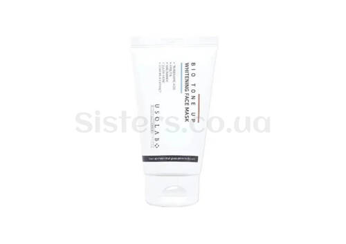 Маска для освітлення та сяяння шкіри обличчя USOLAB Bio Tone Up Whitening Face Mask 50 мл - Фото