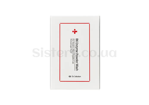  Ензимна пудра у формі стіку-саше з піридоксином та каламіном CU SKIN Dr.Solution B6 Enzyme Powder Wash Sachet 20шт*1г - Фото