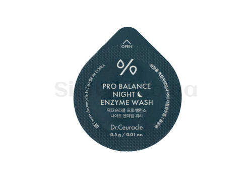 Вечірня ензимна пудра з пробіотиками DR. CEURACLE Pro-Balance Night Enzyme Wash 0.5 г - Фото