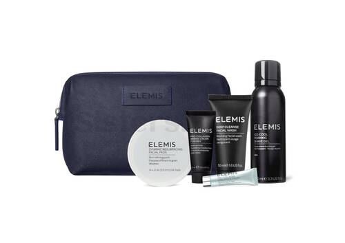 Набір бестселерів для обличчя та тіла у косметичці для нього ELEMIS First-Class Grooming Edit Face & Body Discovery Collection for Him - Фото