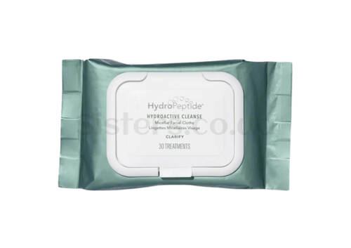 Міцелярні серветки для обличчя HYDROPEPTIDE Micellar Facial Cloths 30 шт - Фото