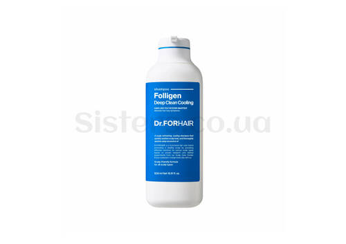Глибокоочищаючий шампунь з ефектом охолодження DR.FORHAIR Folligen Deep Clean Cooling Shampoo 500 мл - Фото