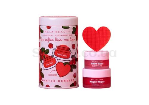 Подарунковий набір для догляду за губами «Брусниця» NCLA BEAUTY Winter Berries Lip Care Set - Фото