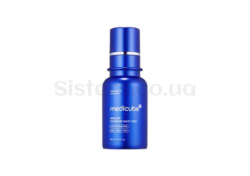 Інтенсивна сироватка з екзосомами та спікулами для звуження пор MEDICUBE One Day Exosome Shot Pore Ampoule 7500 30 мл - Фото